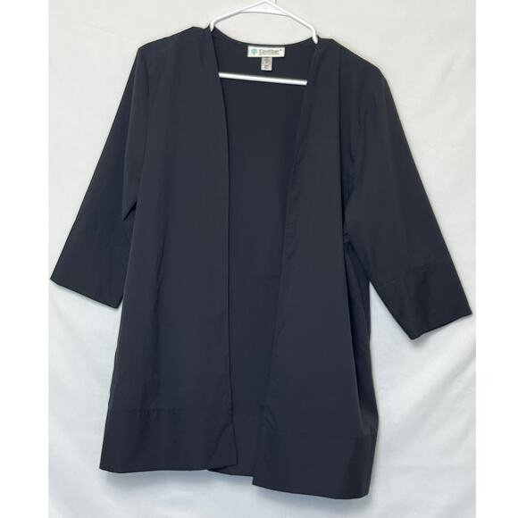 Coolibar Women’s M Black Elbow Sleeve Shrug UV Protection Lightweight Cardigan - Picture 1 of 6